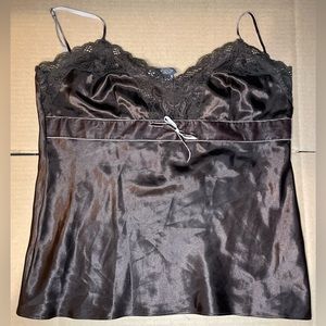 Brown y2k Lacey tank top authentic 2000s City Streets Twilight Bella Swan